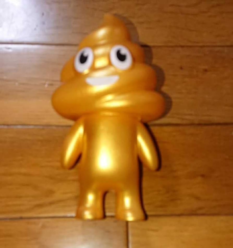 Amazon.co.jp: うんちくん ソフビマスコット フィギュア 金